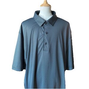 Greg Norman Men’s SZ XXL - TTG Gray Play Dry Golf Short Sleeve Polo Shirt Large